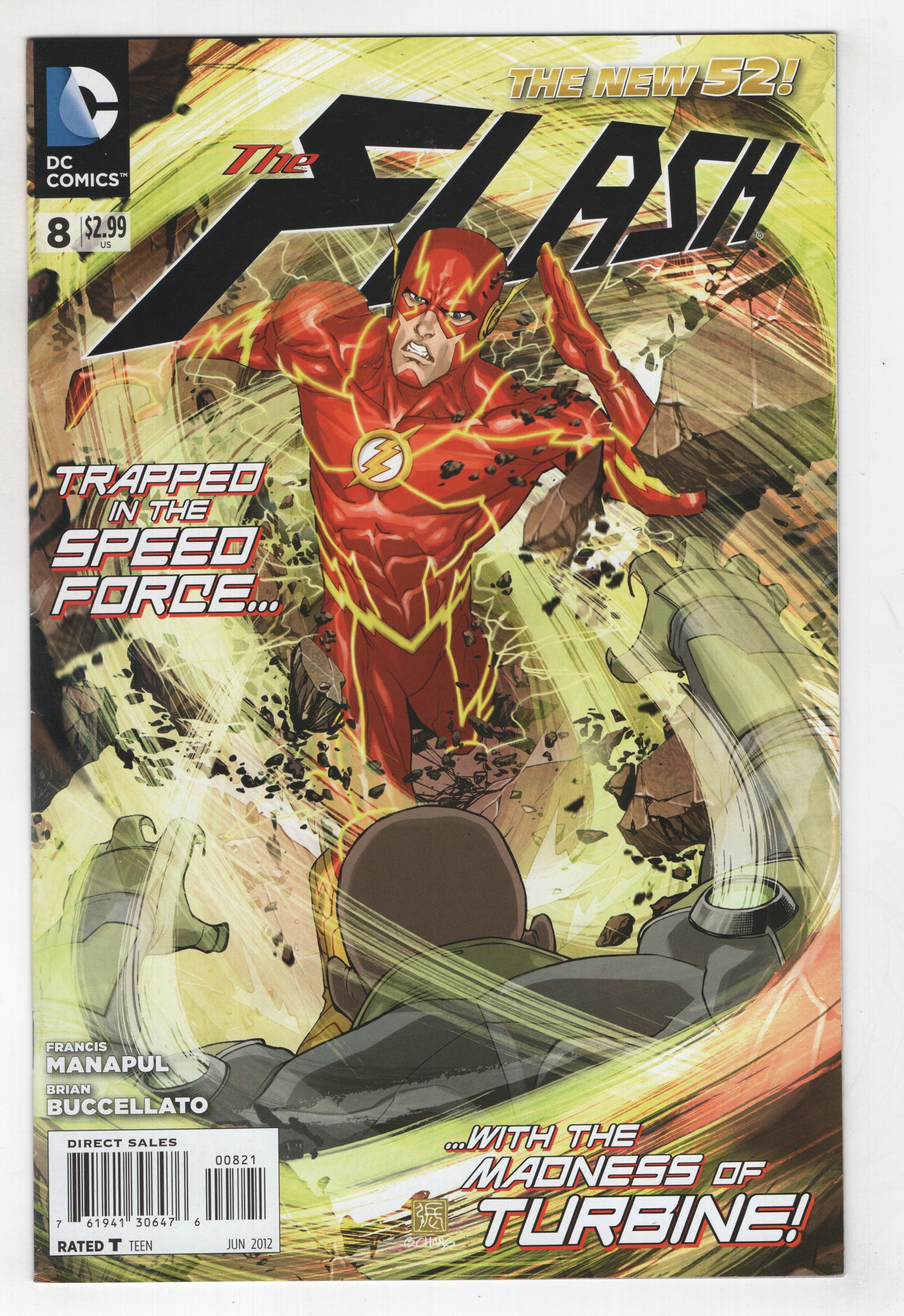 Flash 8 B 4th Series DC 2012 NM New 52 Bernard Chang Variant Francis Manapul