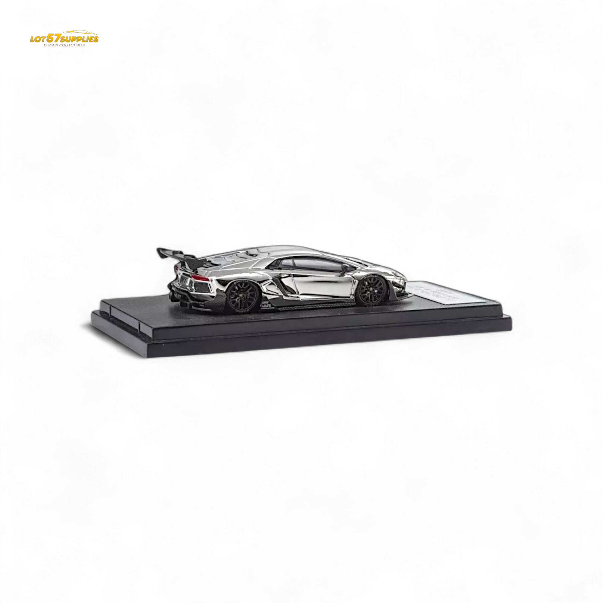 Star Model 1:64 Aventador LBWK LP700-4 Chrome Silver 1:64