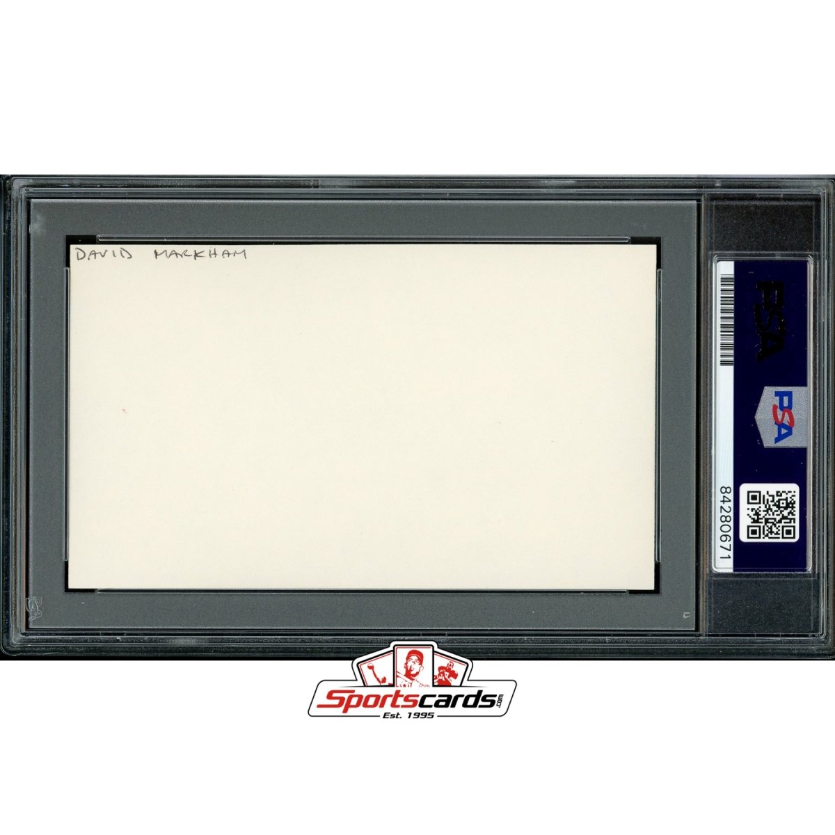 British Actor David Markham (d.1983) Signed 3x5 Autograph PSA/DNA