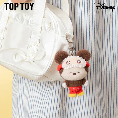 [In Stock] MINISO Disney Squinting Sleepwear Series Plush Keychains Gift Blind Box