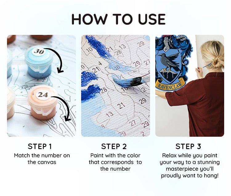 Ravenclaw Crest - Paint By Numbers Kit