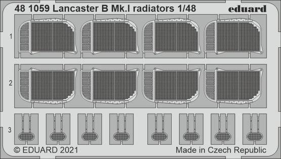 Eduard 481059 1/48 Aircraft- Lancaster B Mk I Radiators for HKM
