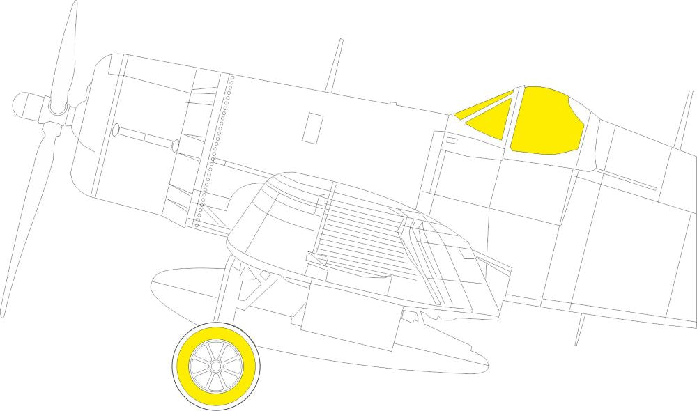 Eduard EX935 1/48 Mask Aircraft- F4U1D for HBO