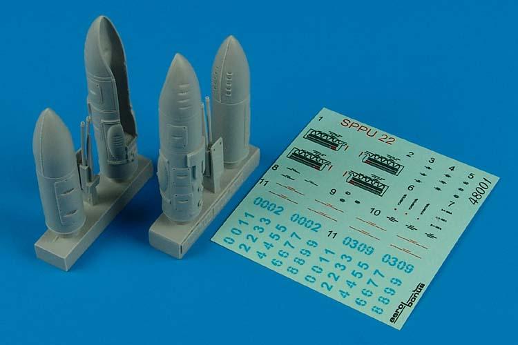 Aerobonus 480001 1/48 SPPU22 Soviet Gun Pods