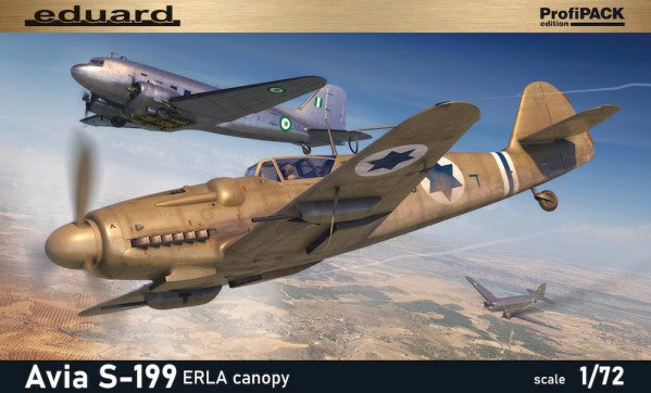 Eduard 70152 1/72 WWII Avia S199 Czech Fighter w/Erla Canopy (Prof-Pack Plastic