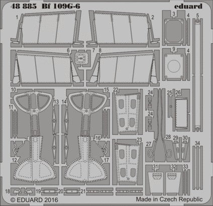 Eduard 48885 1/48 Aircraft- Bf109G6 for EDU