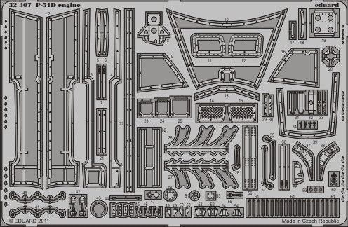 Eduard 32307 1/32 Aircraft- P51D Engine for TAM