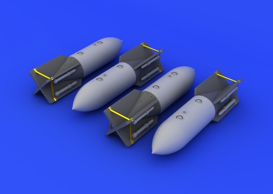 Eduard 648161 1/48 Aircraft- WWII SC250 German Bombs (Photo-Etch & Resin)