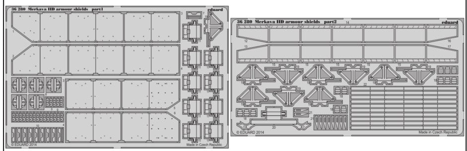 Eduard 36280 1/35 Armor- Merkava IID Armor Shields for ACY