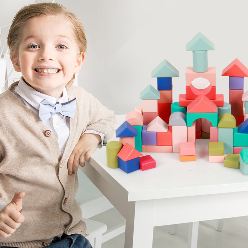 Wooden Building Blocks for Kids – Educational Toy Set for Early Development