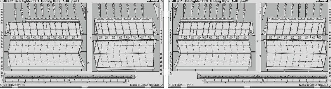 Eduard 48967 1/48 Aircraft- Beaufighter TF X Landing Flaps for RVL (D)