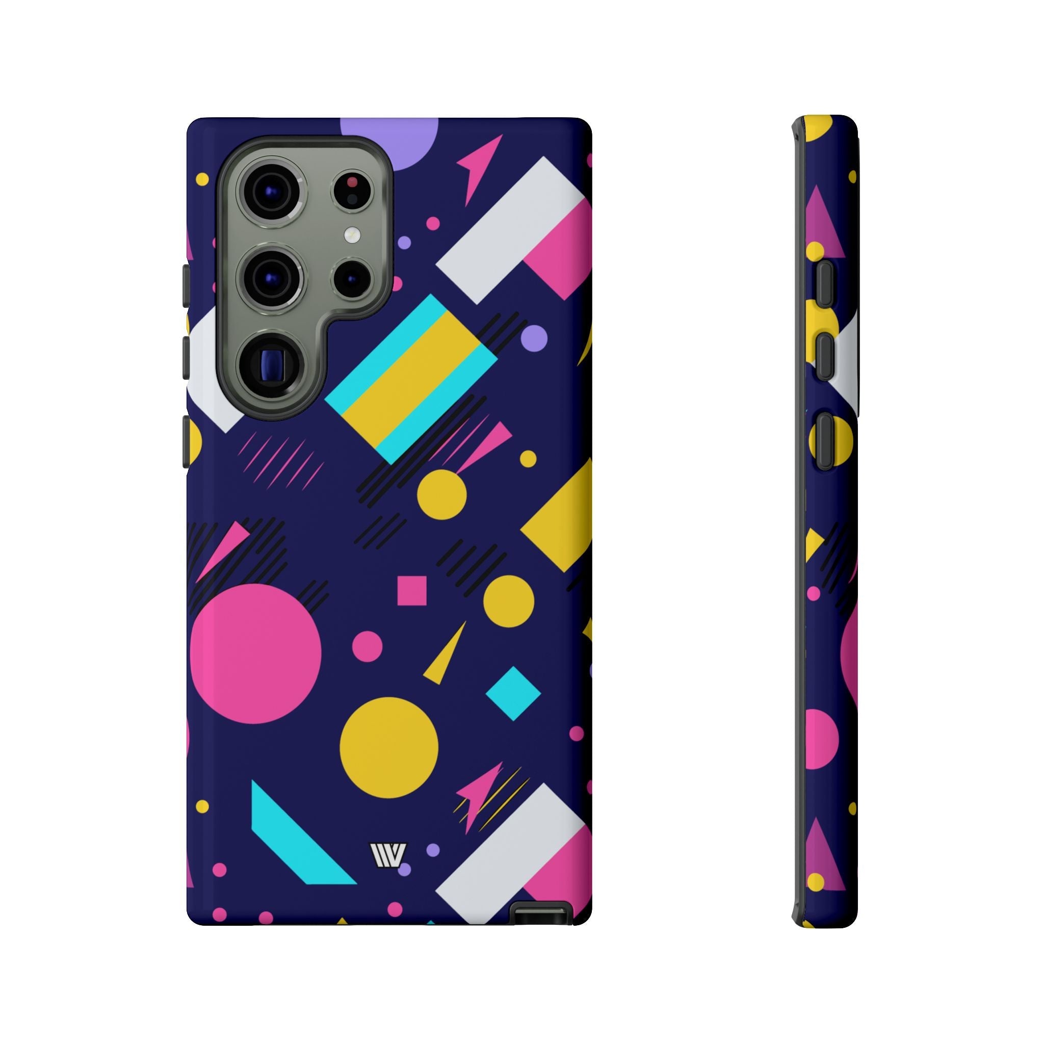 80s / 90s RETRO PATTERN DARK | Tough Phone Case