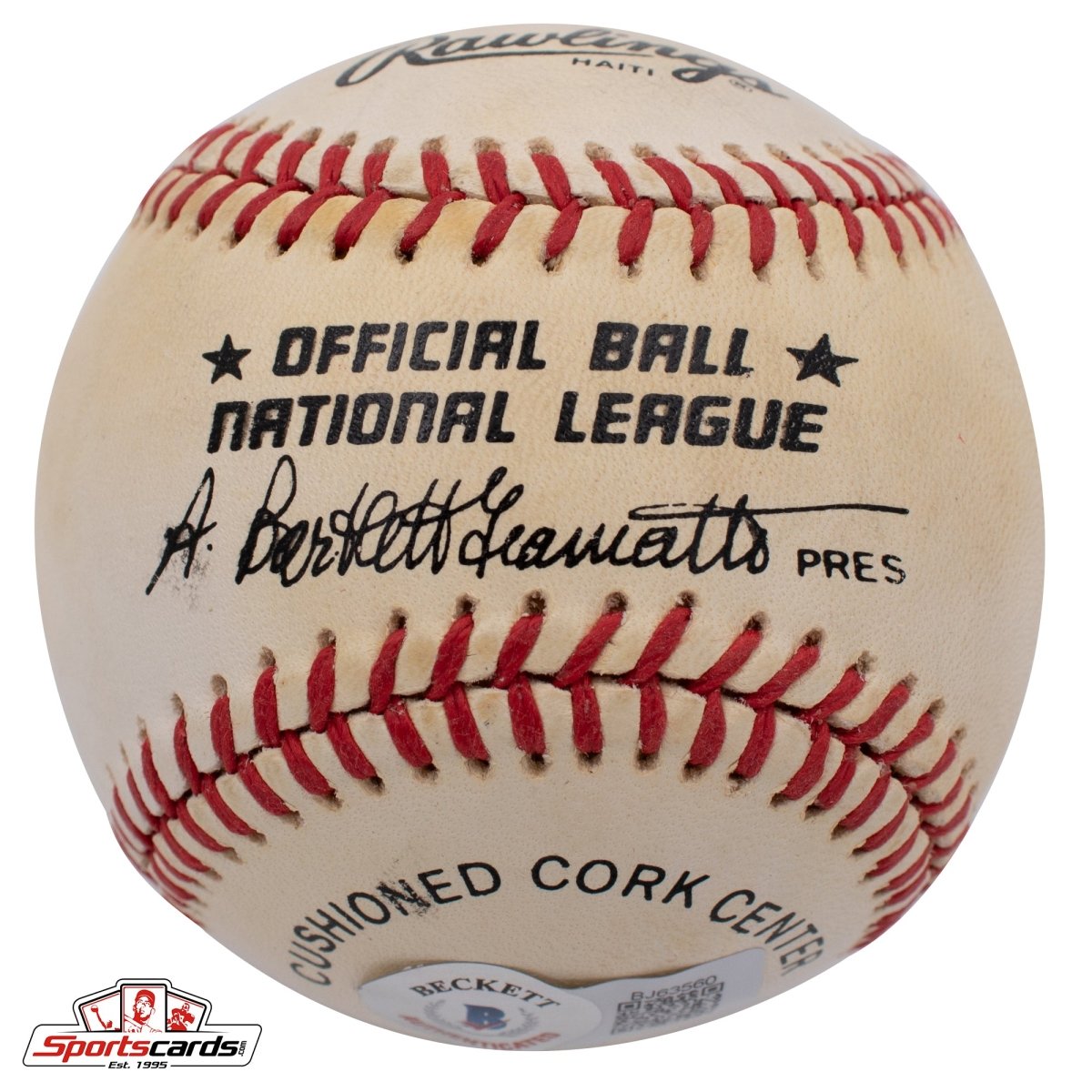 Mark Koenig (d. 1993) Single Signed Baseball 1927 NY Yankees Beckett BAS