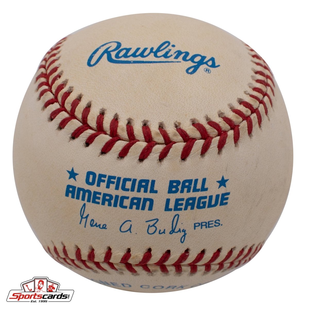 Charlie Devens (d.2003) Single Signed Baseball Beckett BAS Yankees