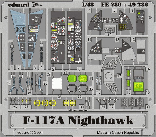 Eduard 49286 1/48 Aircraft- F117A Nighthawk for TAM (Painted)