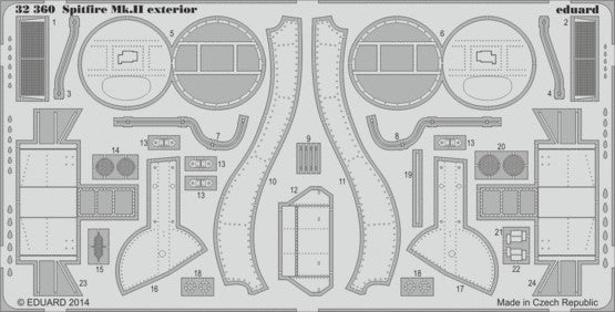 Eduard 32360 1/32 Aircraft- Spitfire Mk II Exterior for RVL