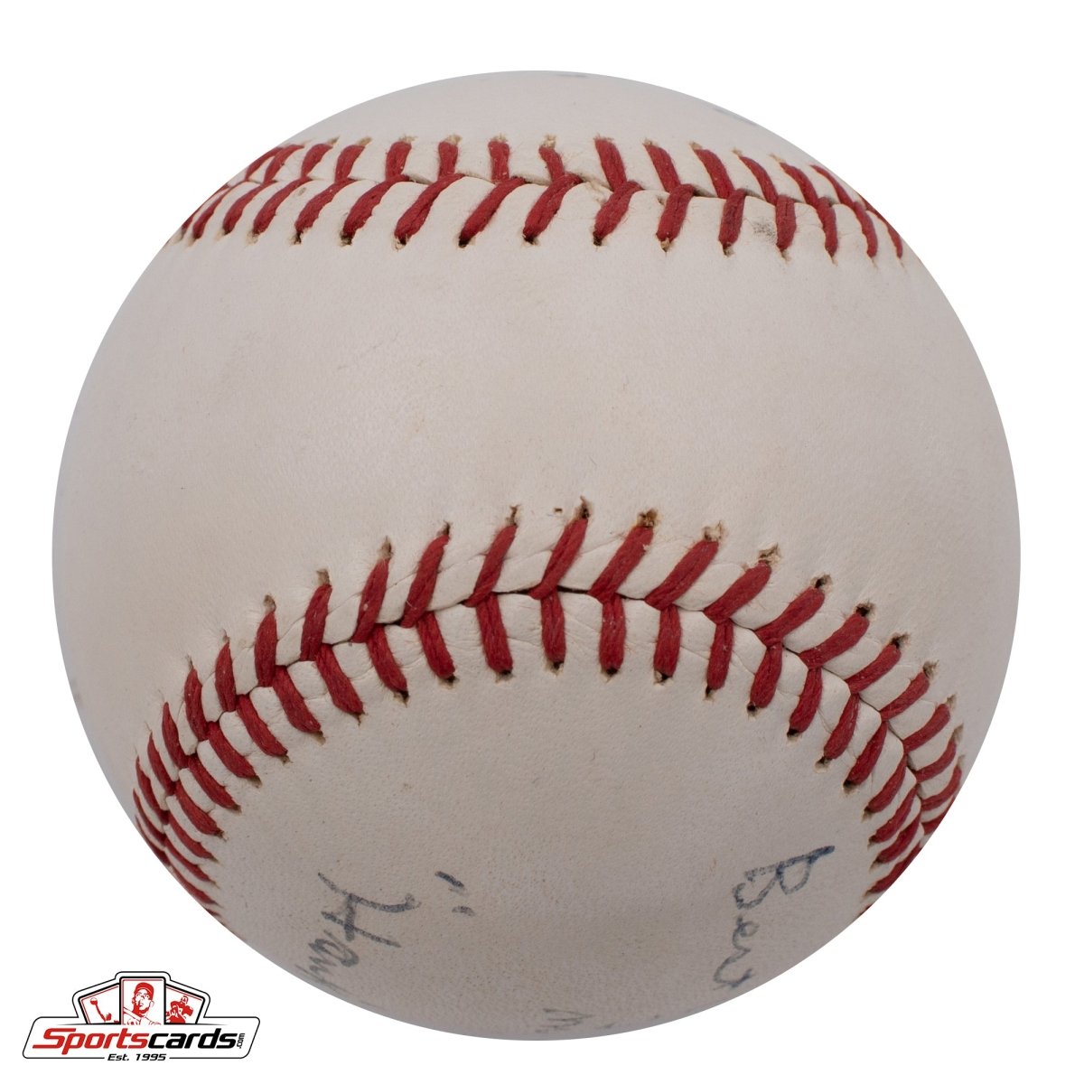 Rare Hank Severeid (d.1968) Single Signed Baseball Beckett BAS 1926 Yankees