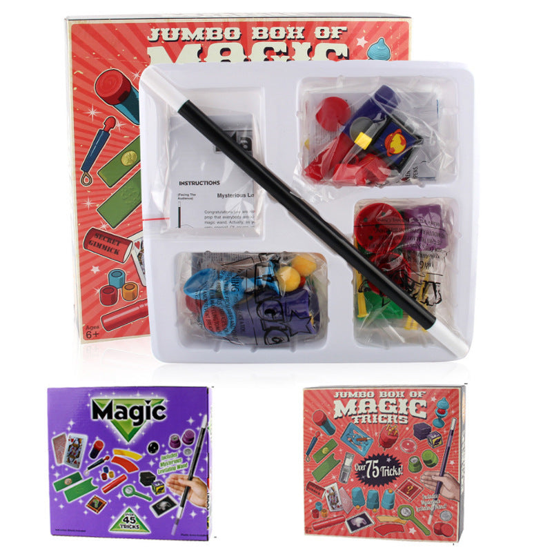 Magic Tricks Set – Fun Magic Prop Kit for Kids with 45+ Tricks
