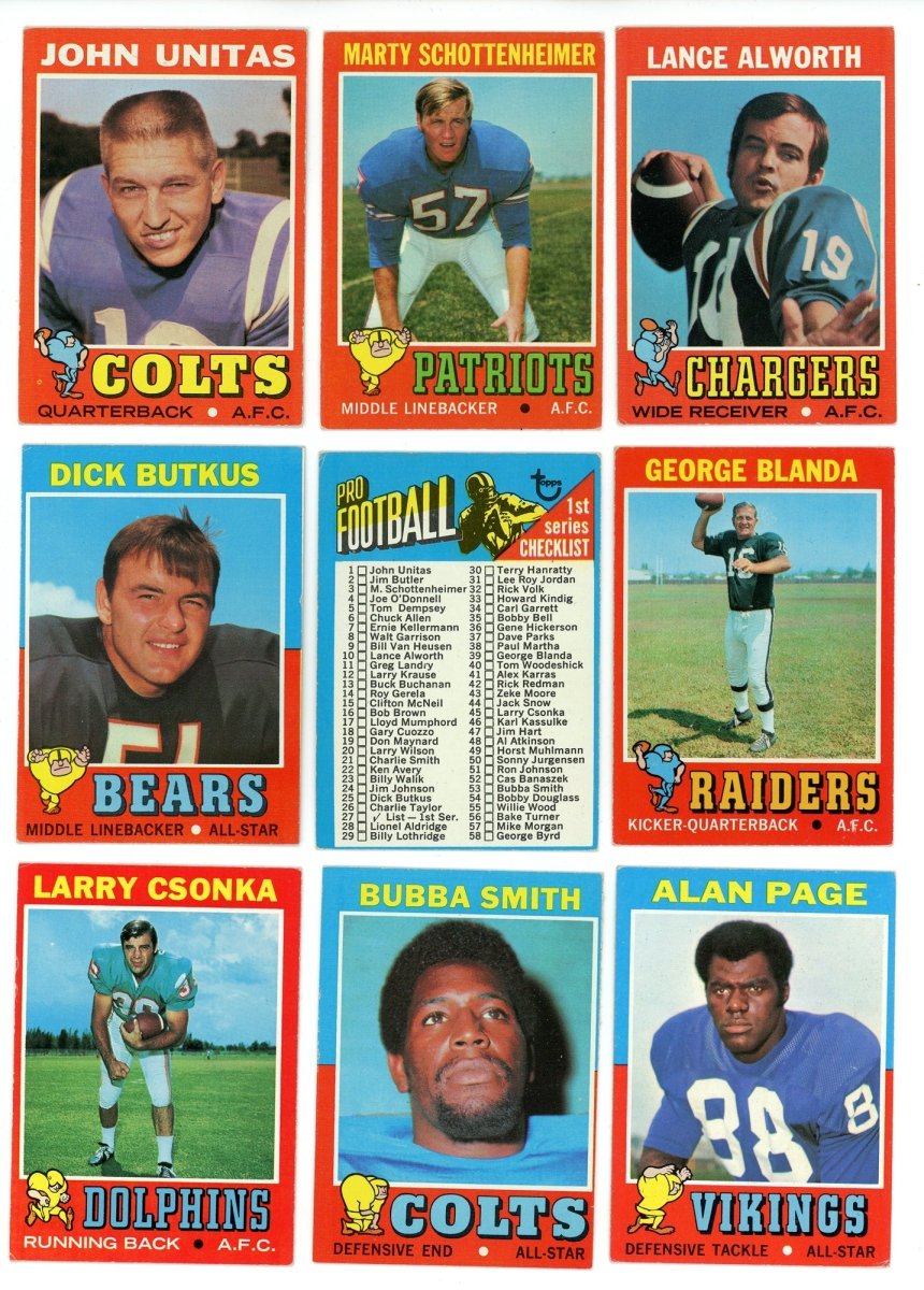 1971 TOPPS FOOTBALL COMPLETE SET BREAK - 10 CARDS PER BOX!