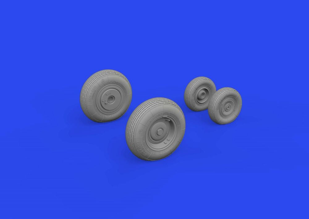 Eduard 648868 1/48 Aircraft- Mi8MT Wheels for TSM (Mask & Resin)