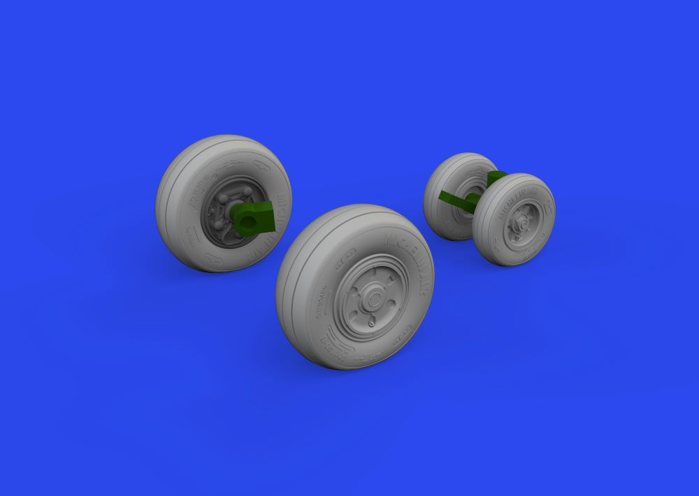 Eduard 648932 1/48 Aircraft- F/A18E/F Wheels for HSG (Mask & Resin)
