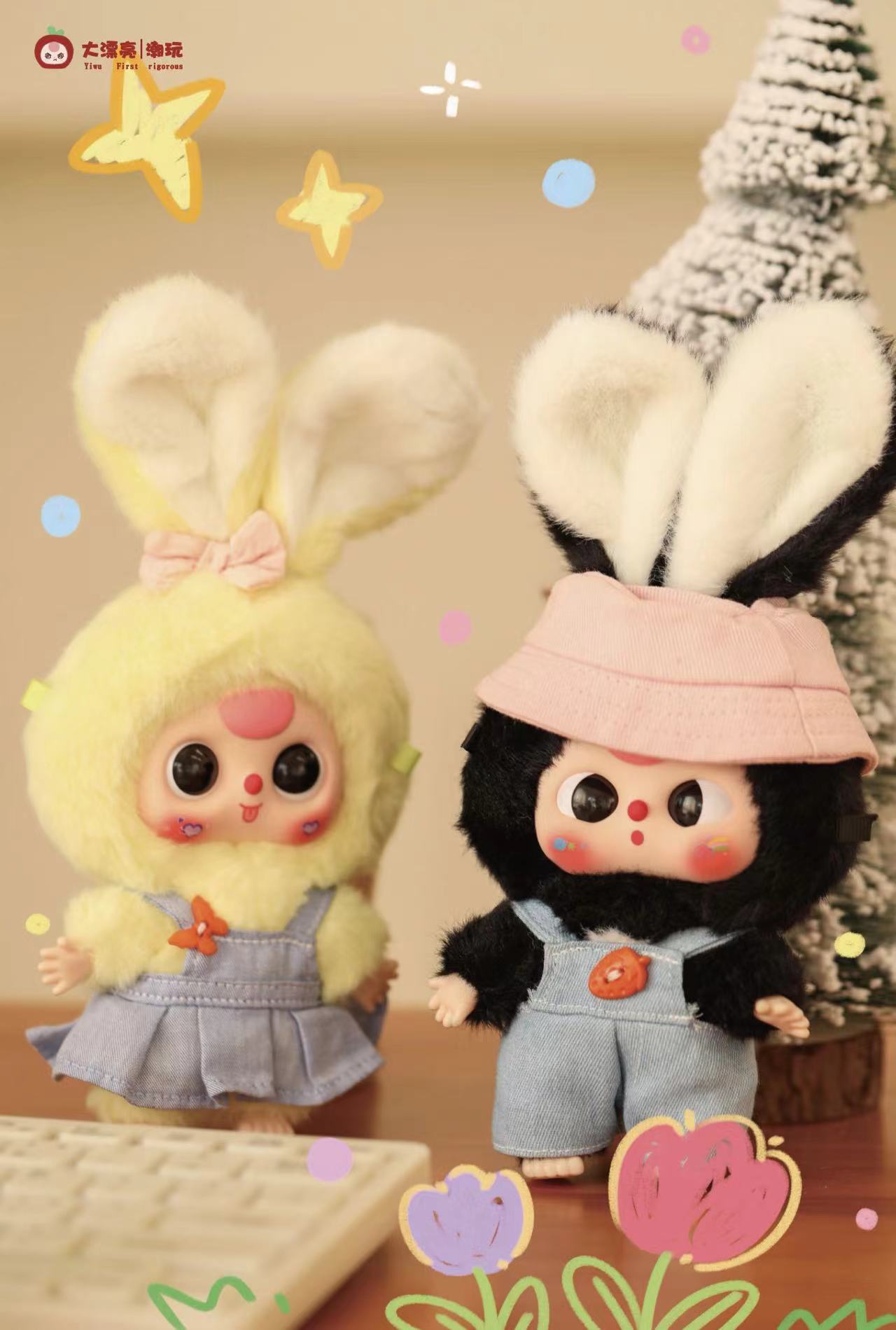 Baby Three -Macaron Rabbit Stuffed Blind Box (1 Blind Box)