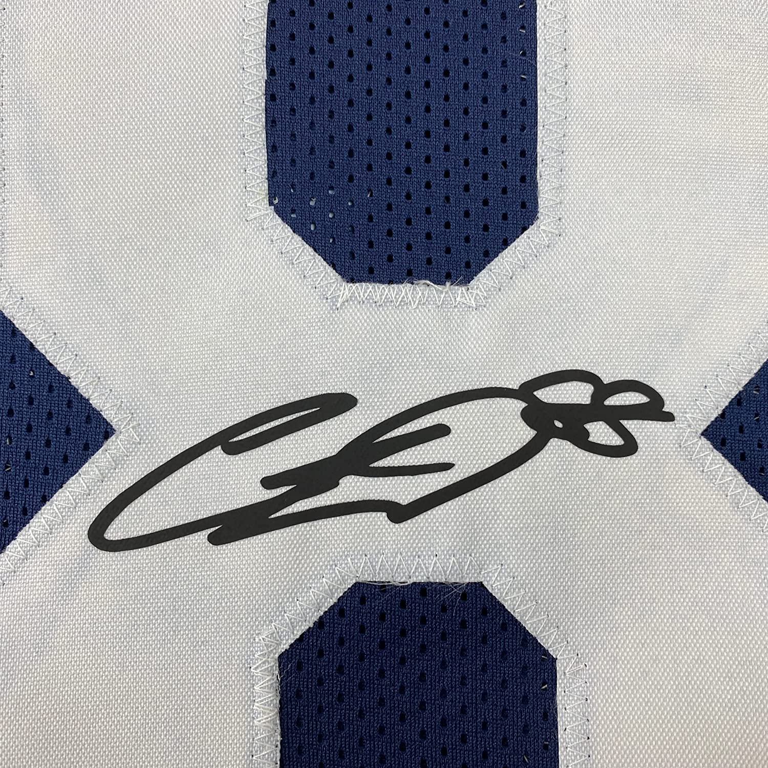 Framed Facsimile Autographed CeeDee Lamb 35x39 Dallas Thanksgiving Day Reprint Laser Auto Football Jersey Size Men's XL