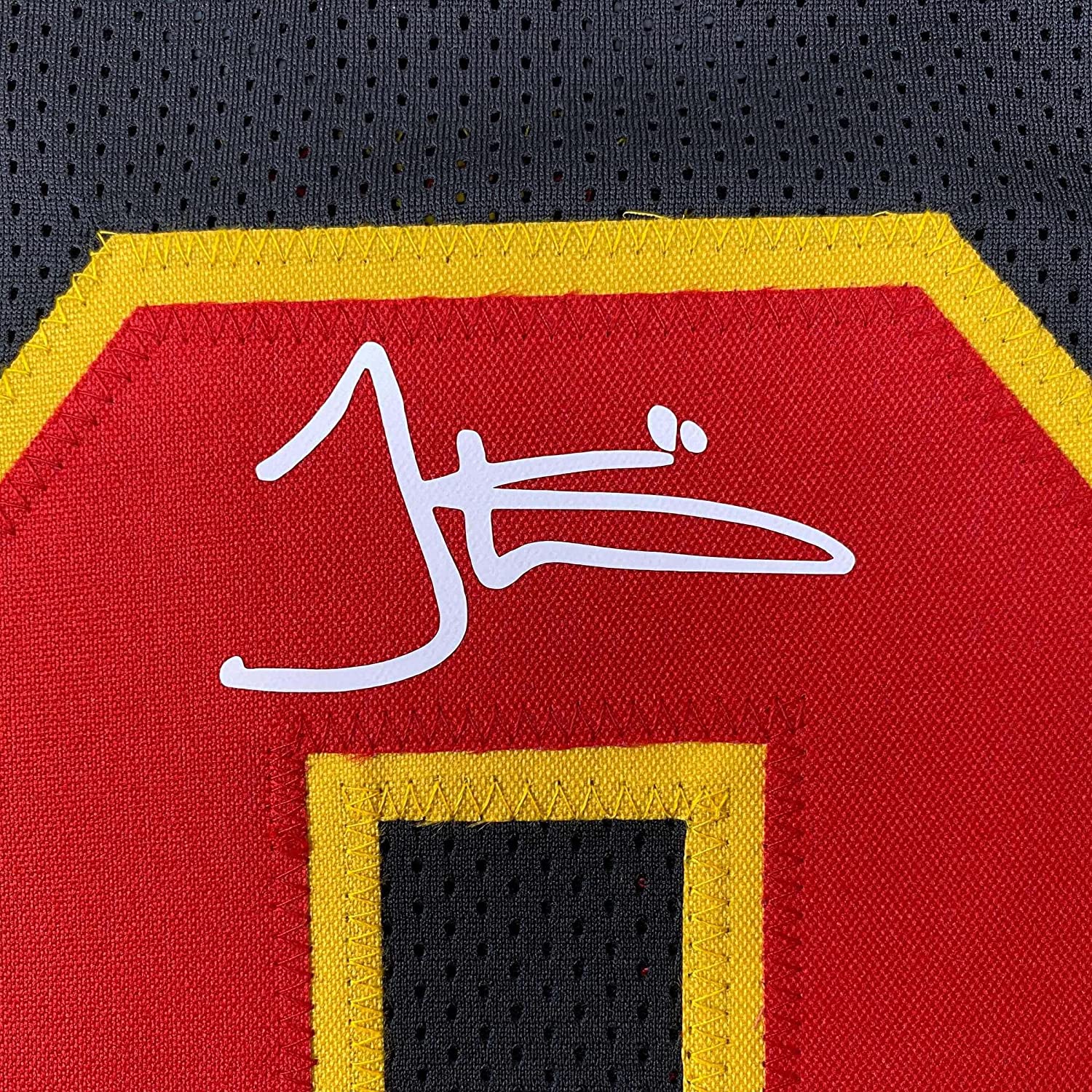 Framed Facsimile Autographed Tyreek Hill 35x39 Kansas City Black Reprint Laser Auto Football Jersey Size Men's XL