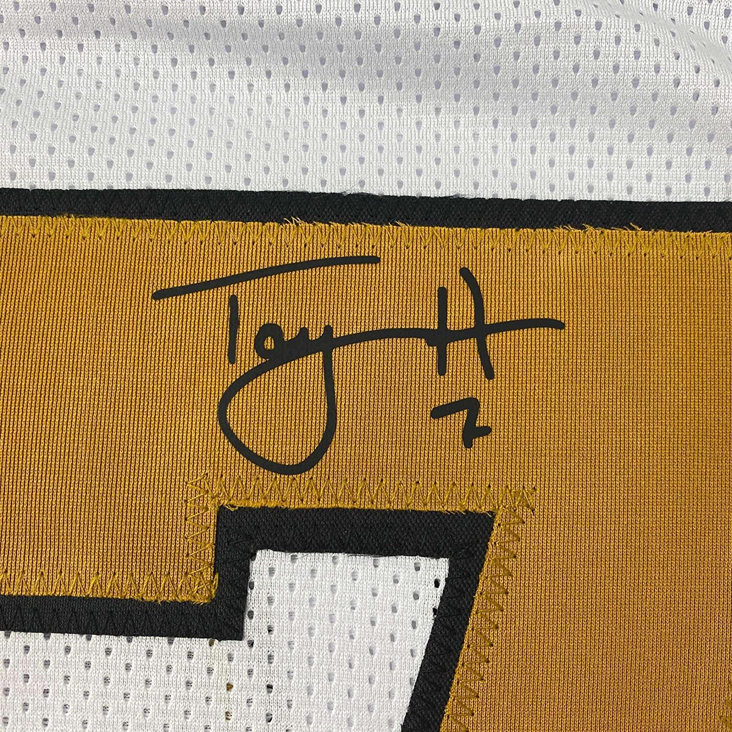 Framed Facsimile Autographed Taysom Hill 35x39 New Orleans Color Rush Reprint Laser Auto Football Jersey