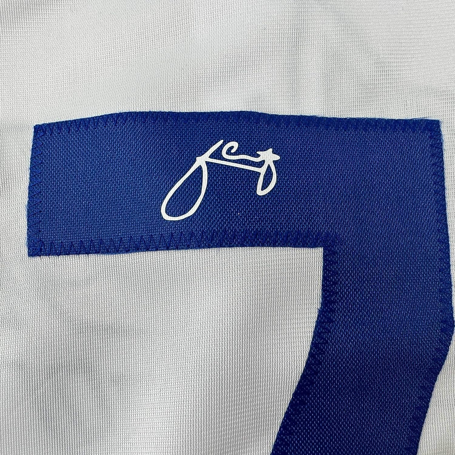 Framed Facsimile Autographed Julio Urias 35x39 Los Angeles LA White Reprint Laser Auto Baseball Jersey