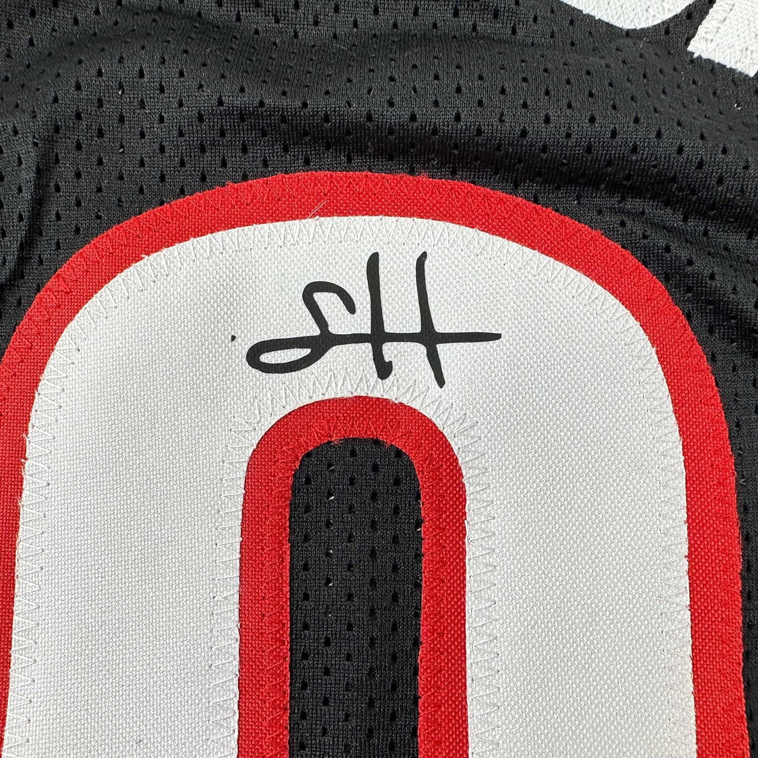 Framed Facsimile Autographed Scoot Henderson 35x39 Portland Black Reprint Laser Auto Basketball Jersey