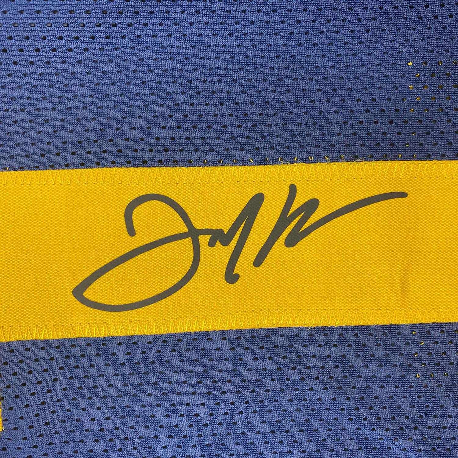 Framed Facsimile Autographed Julian 35x39 Edelman Kent State Blue Reprint Laser Auto College Football Jersey