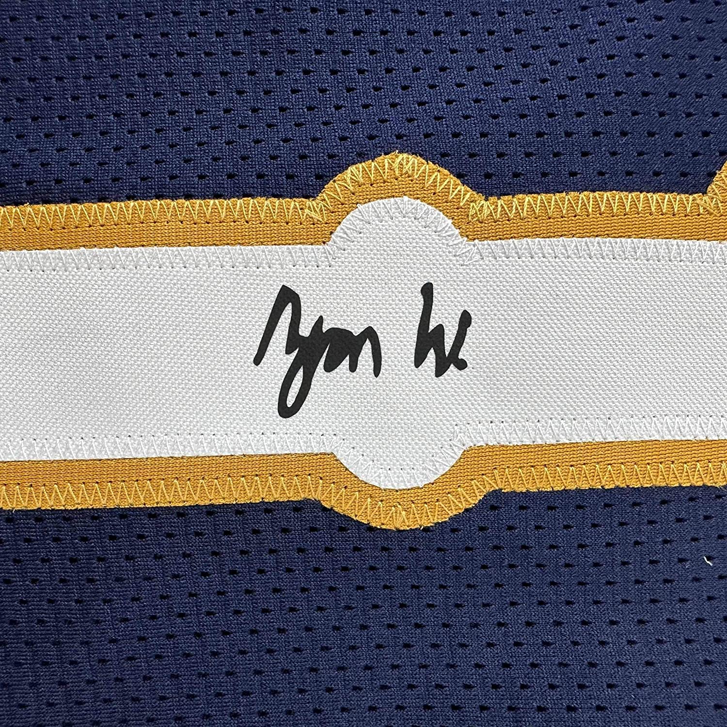 Framed Facsimile Autographed Zion Williamson 35x39 New Orleans Blue Reprint Laser Auto Basketball Jersey
