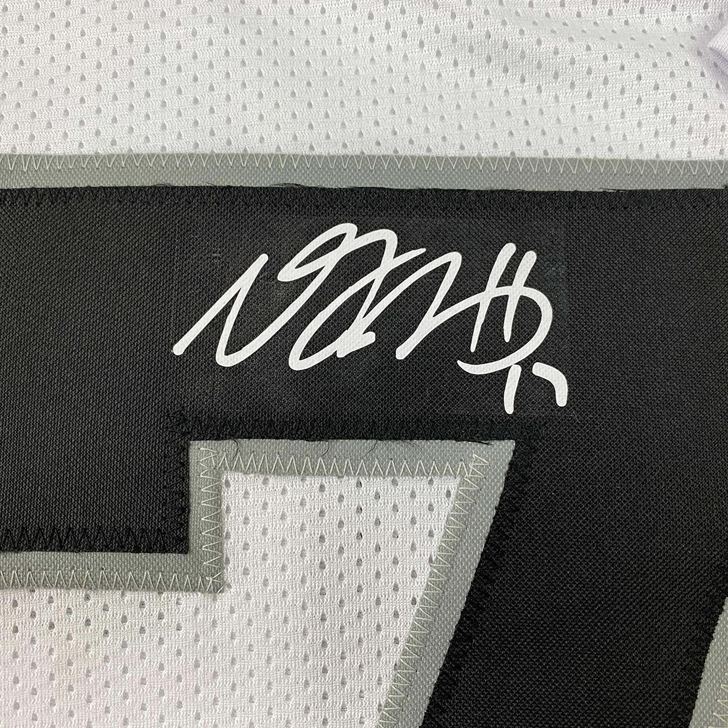 Framed Facsimile Autographed Davante Adams 35x39 Oakland Las Vegas White Reprint Laser Auto Football Jersey