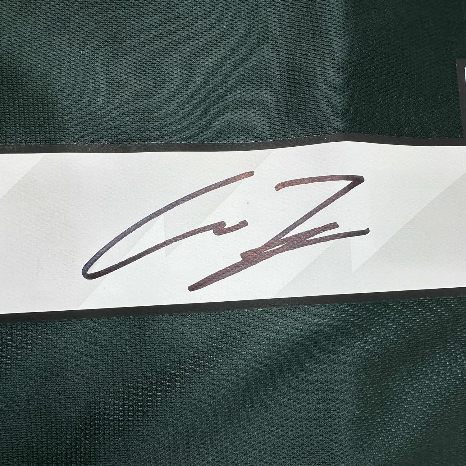 Framed Autographed/Signed Alejandro Garnacho 35x39 Manchester United Green Soccer Jersey Beckett BAS COA