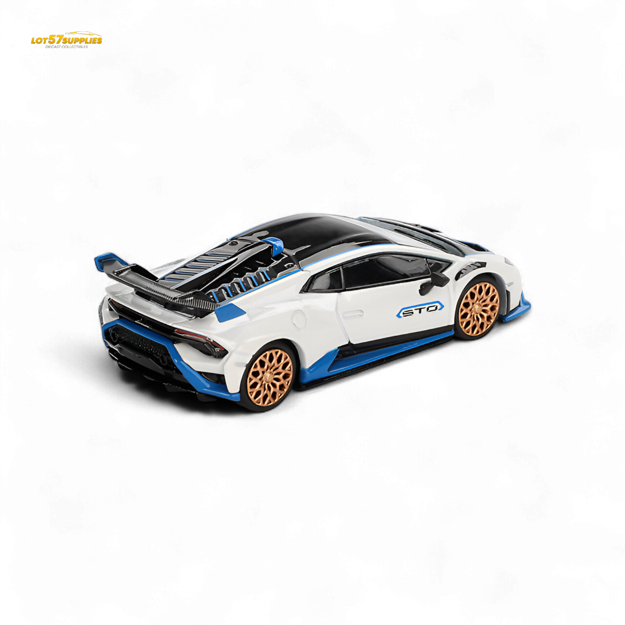 Mini-GT Lamborghini Huracán STO Bianco Asopo #788 1:64