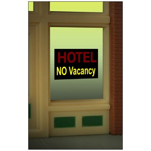 Miller Engineering 8990 Hotel Window Sign