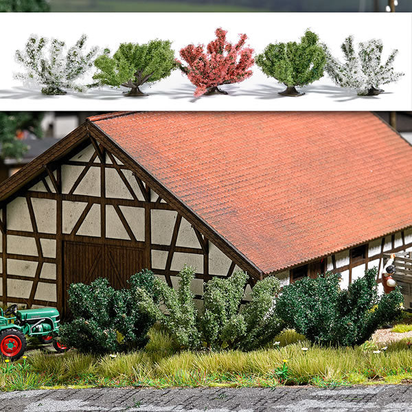 Busch 6060 A Scale Spring Bushes - Assembled -- 1-3/8" 3.5cm pkg(5)