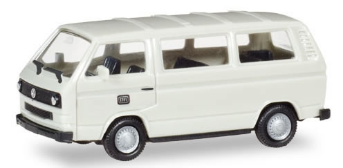 Herpa 93873 HO Scale Volkswagen T3 Passenger Van - Assembled - Assembled -- German Federal Railroad DB (white, German Lettering)