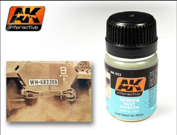 AK Interactive 22 Africa Dust Effects Enamel Paint 35ml Bottle