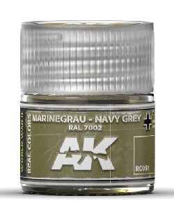 AK Interactive RC51 Real Colors: Navy Grey RAL7002 Acrylic Lacquer Paint 10ml Bottle