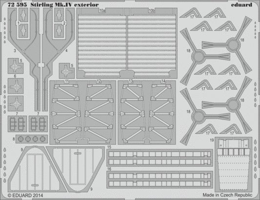 Eduard 72595 1/72 Aircraft- Stirling Mk IV Exterior for ITA