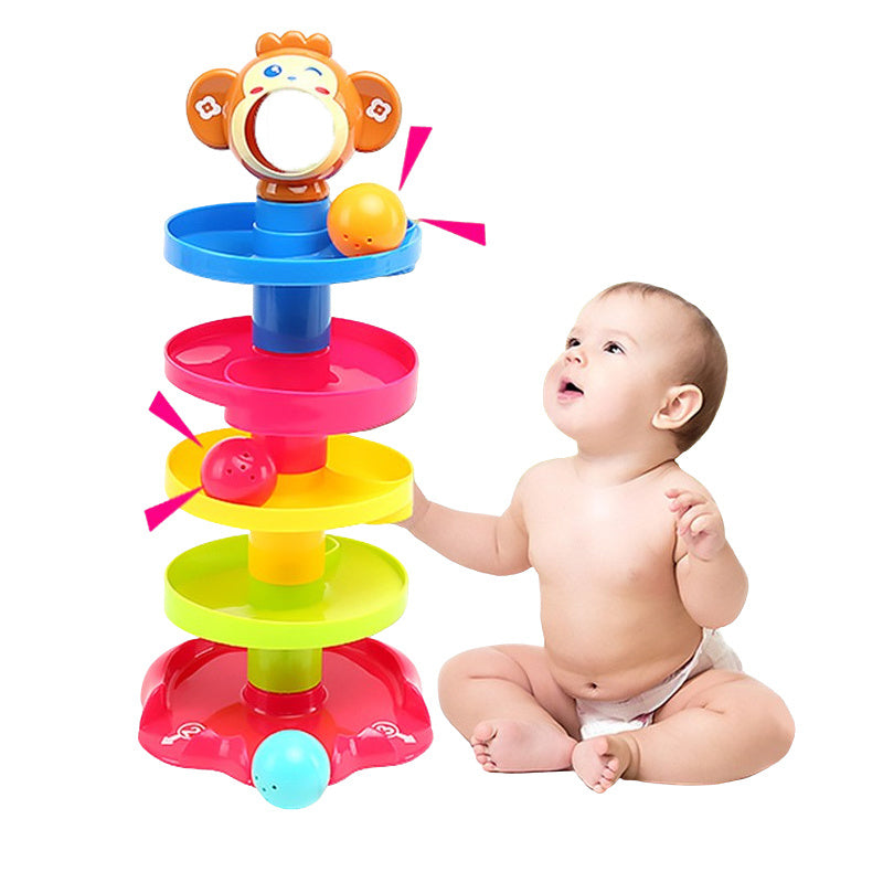 Stackable Rolling Ball Toy – Educational Music Ball for Babies
