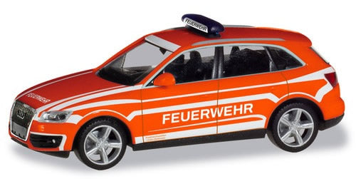 Herpa 94696 HO Scale Audi Q5 SUV - Assembled -- Fire Chief (orange, white, German Lettering)