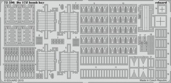 Eduard 72596 1/72 Aircraft- Do17Z Bomb Bay for ARX