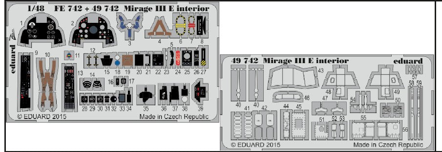 Eduard 49742 1/48 Aircraft- Mirage III E for KIN (Painted)