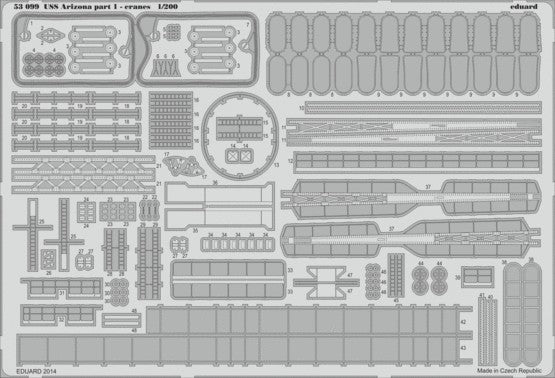 Eduard 53099 1/200 Ship- USS Arizona Cranes Pt.1 for TSM