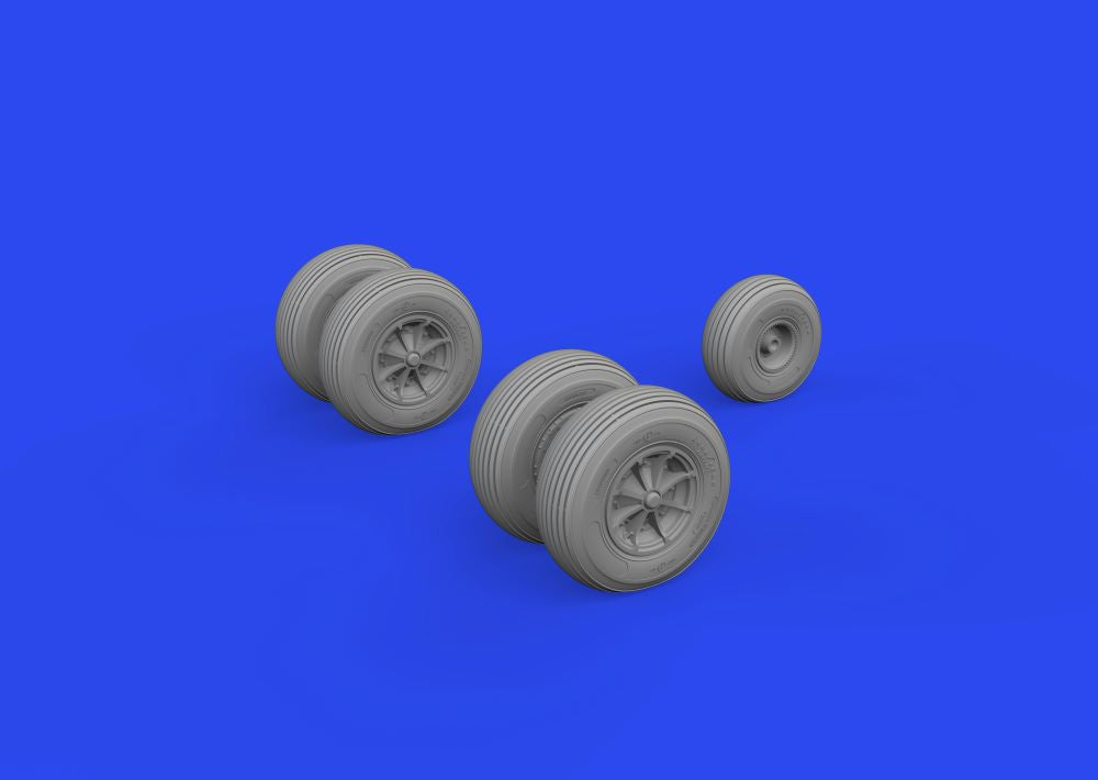 Eduard 648930 1/48 Aircraft- Sea King Wheels for ARX (Mask & Resin)
