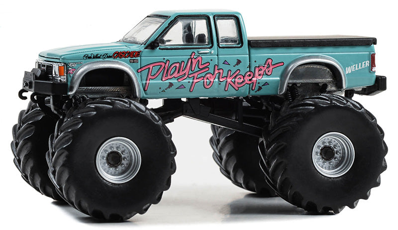 Greenlight 49140-E 1/64 Scale Playin For Keeps - 1990 Gmc S-15 Monster