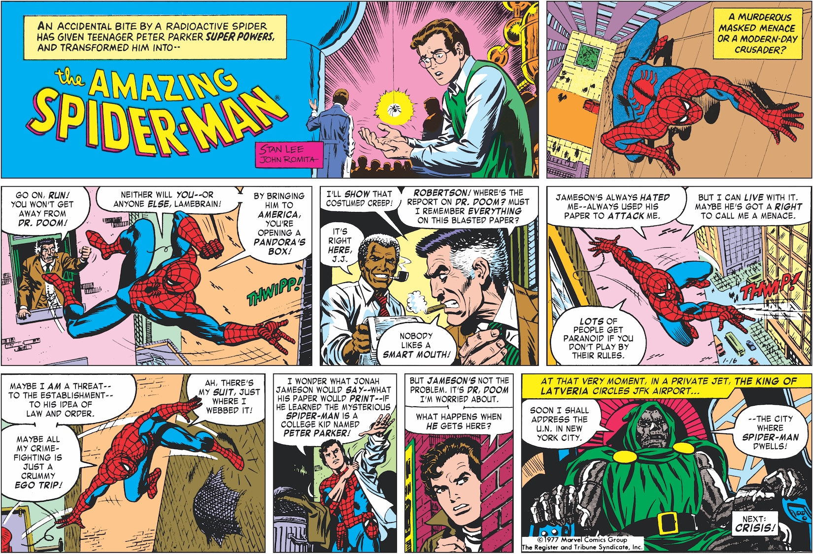 The Amazing Spider-Man Classic Newspaper Comics - 1977